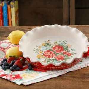 Pioneer Woman 9in Vintage Floral Pie Plate